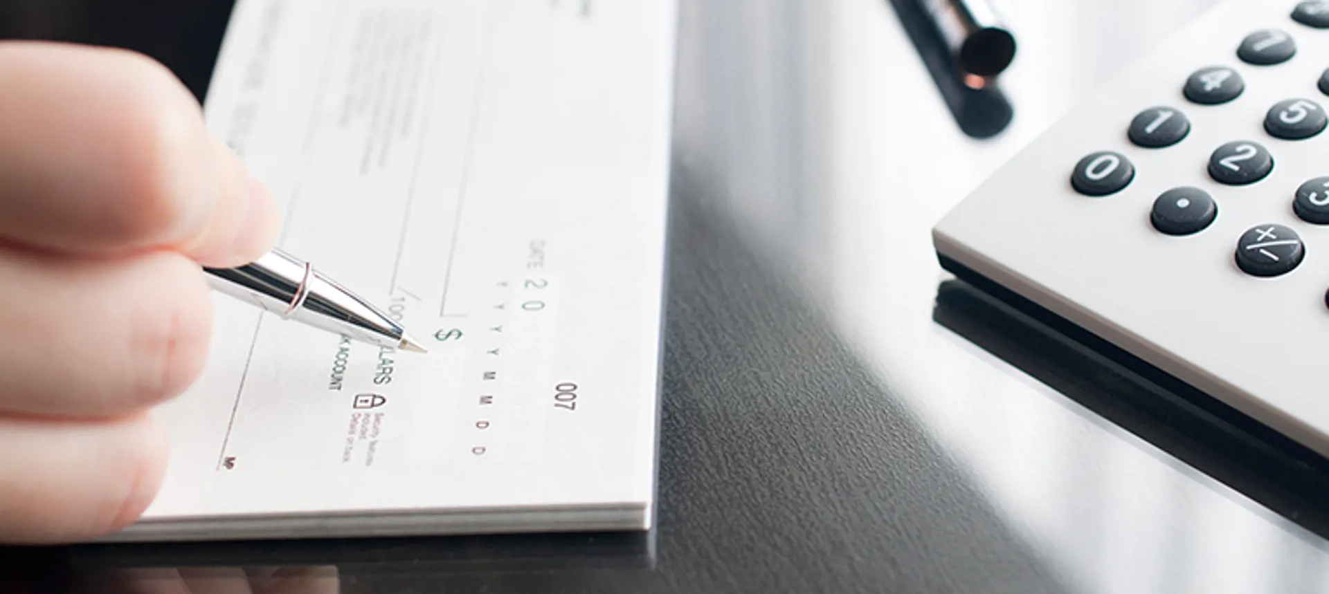 Writing a check