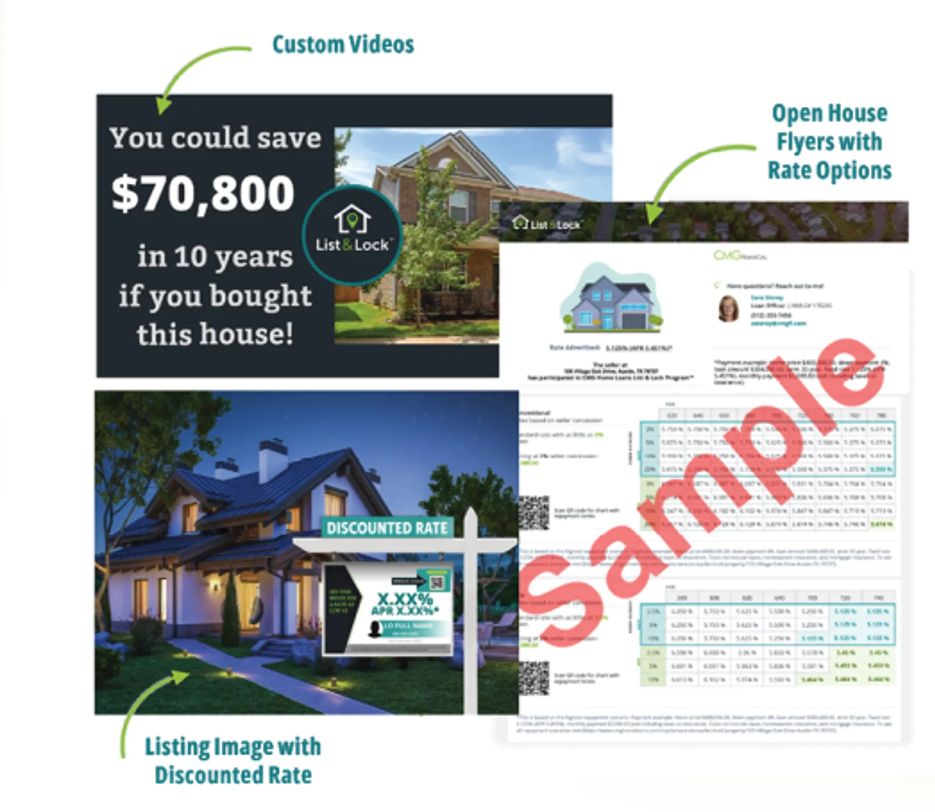 List and lock marketing materials