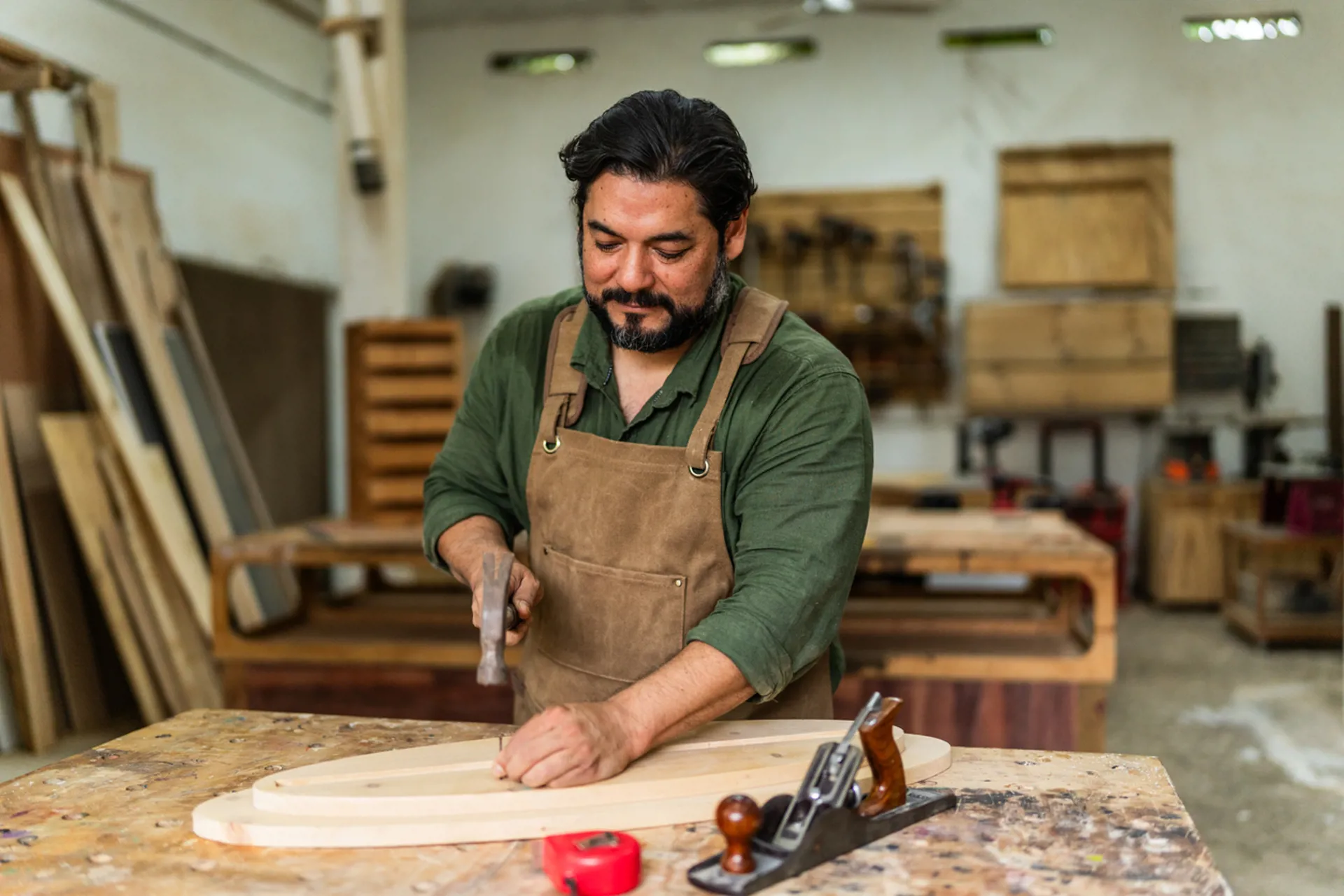 Mature carpenter